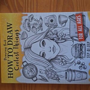 Drawing Book with Yellow Cover - How to Draw Coolest Things